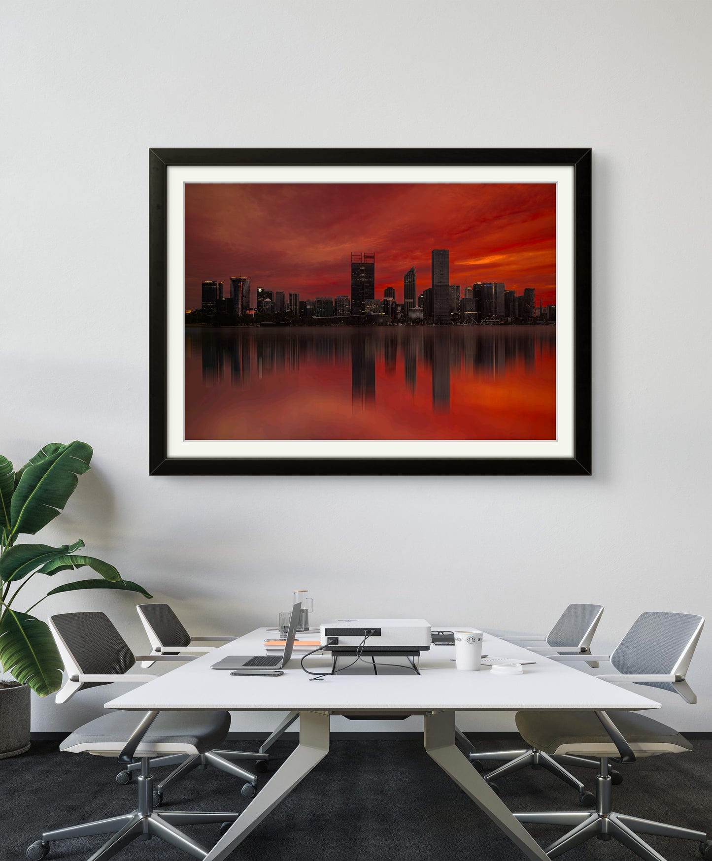 Golden Horizon - Sunrise Over Perth City