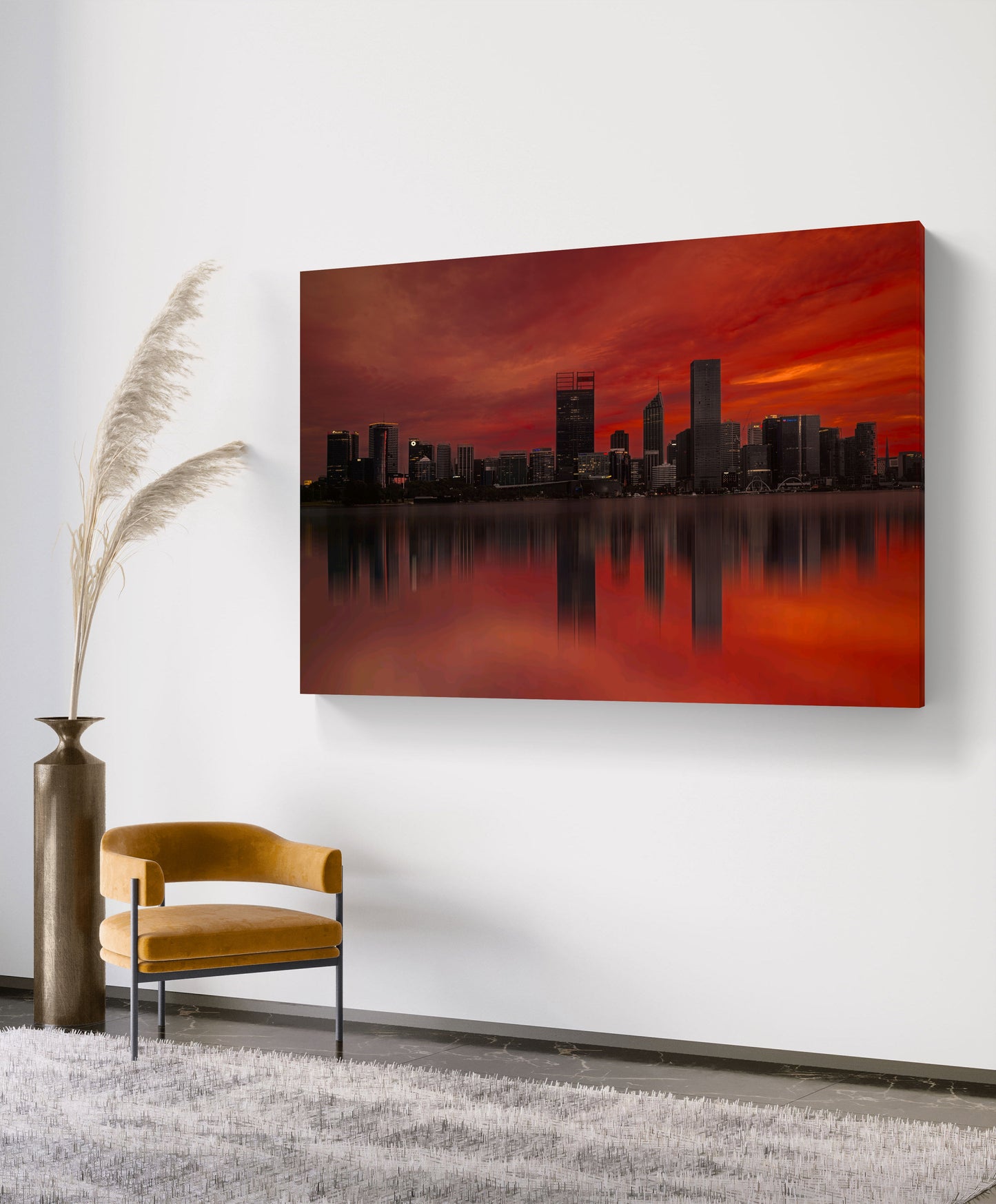 Golden Horizon - Sunrise Over Perth City