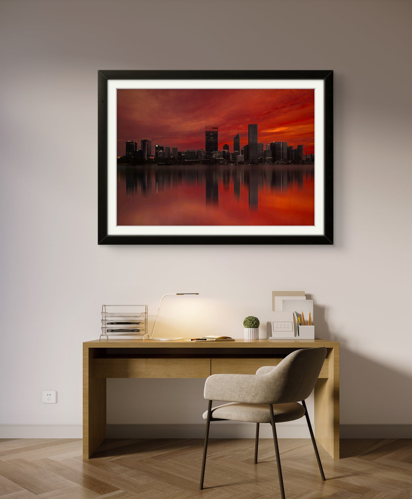 Golden Horizon - Sunrise Over Perth City